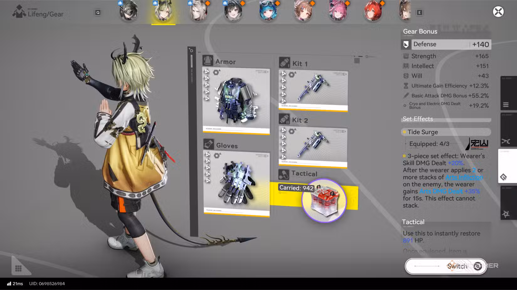 Build Lifeng Arknights Endfield Weapon dan Tim